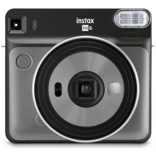 FUJI - Appareil photo instantané Instax Square SQ6 Graphite Gray - Format photo 62 x 62mm Livré avec 2 piles lithium CR2/DL