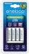 PANASONIC - Chargeur ENELOOP Advanced + 4 accus LR6 1900mAh (Recharge 4 piles LR6 ou LR03)