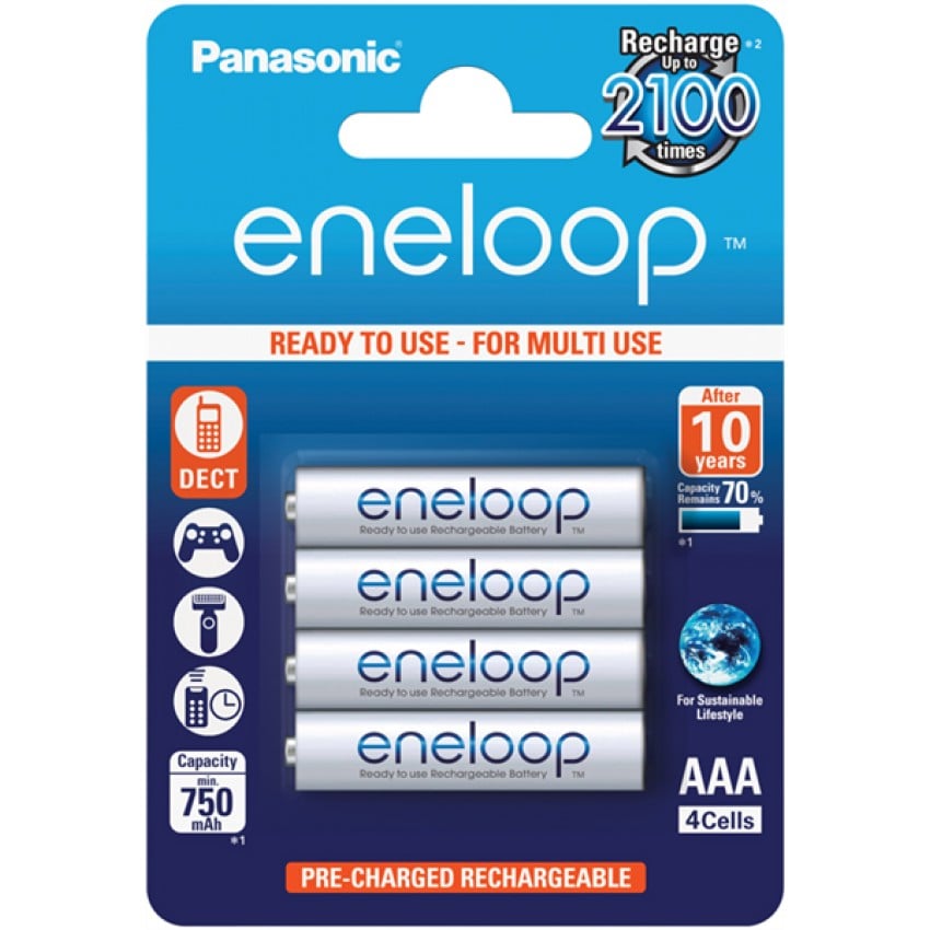 ENELOOP LR03 (AAA) NiMH 750mAh Blister de 4 piles