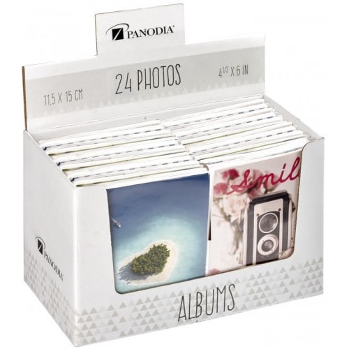 PANODIA - Mini album pochettes sans mémo FANTAISY - 24 pages blanches - 24 photos - Couverture Coloris aléatoire 13,5x16,5cm - à l'unité