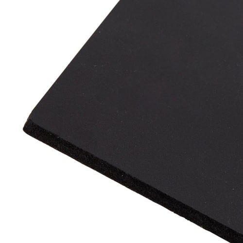 KOMATEX - Panneau PVC 1 face adhésive - 3mm - 24x30cm - Noir