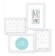 Cadre photo BRIO Détroit - cadre multivues PVC blanc pour 4 photos (2 en 9x13 + 2 en 10x15)