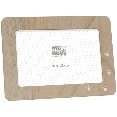 S67TS1 C - bois naturel - 10x15cm - avec dessins pattes de chat