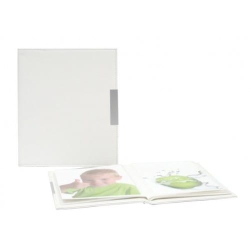 DEKNUDT - Mini album 24 photos 10x15cm - Couverture simili cuir (blanc)