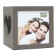 Porte-bougie DEKNUDT S68HF pour 2 photos 7x8cm - Bois - Livré avec 1 bougie LED