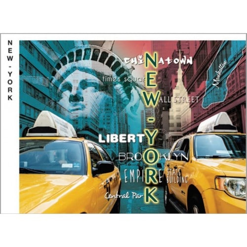 Chemise photo scolaire Collection New York - Triptyque pour photos 13x18/18x24 + pochette Lot de 50