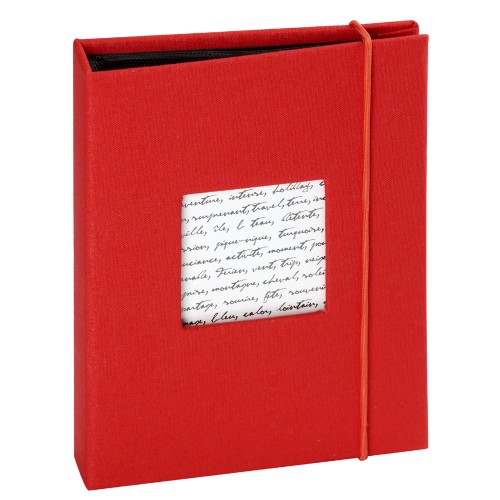 PANODIA - Mini album série LINEA 36 photos 10x15 - Pochettes Couverture personnalisable (Rouge)