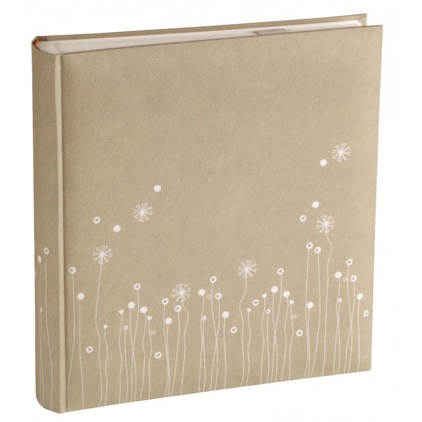 Album photo PANODIA série LUCIA 30x30cm 500 photos 10x15 - Traditionnel - 126 pages ivoires + pergamine Couverture beige et fleu