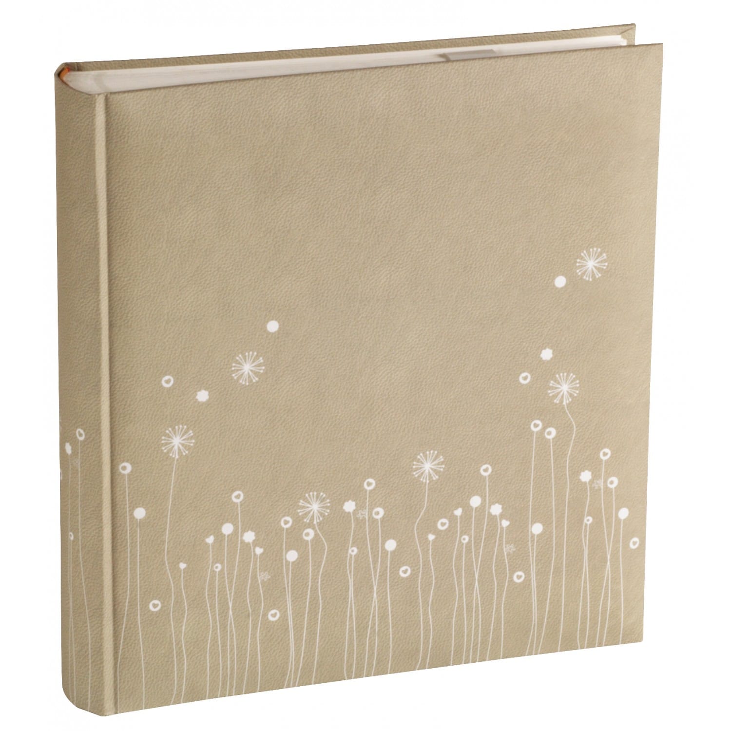 PANODIA - Album photo série LUCIA 30x30cm 500 photos 10x15 - Traditionnel -  126 pages ivoires + pergamine Couverture beige et fleurs ivoires