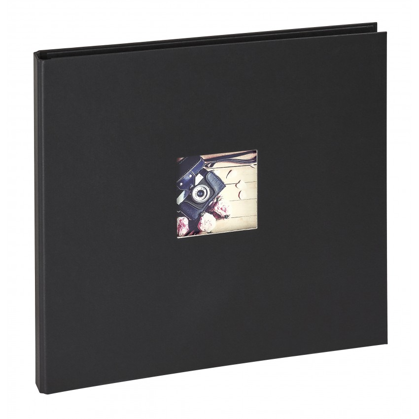 Album photo PANODIA série STUDIO 35x32cm - spirales cachées 60 pages noires - Traditionnel  (Noir)
