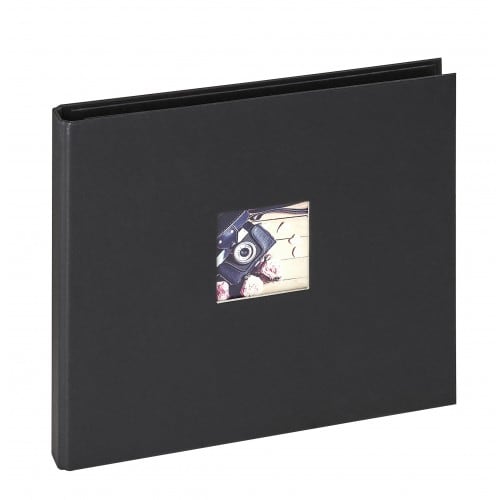 Album photo PANODIA série STUDIO 26x23cm - spirales cachées 40 pages noires - Traditionnel (Noir)