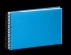 Album photo PANODIA série CANDY - A4 paysage - spirale 60 pages - Feuillets ivoire (Bleu)