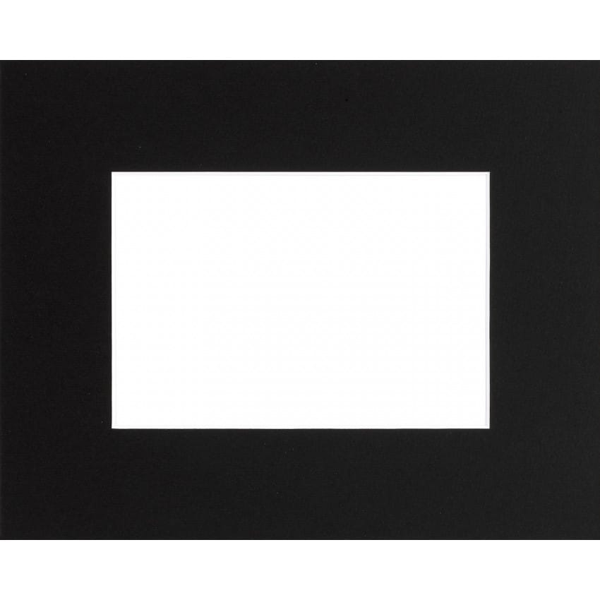 Passe partout BRIO - Format extérieur 13x18cm - Fenêtre 9x13cm - Noir