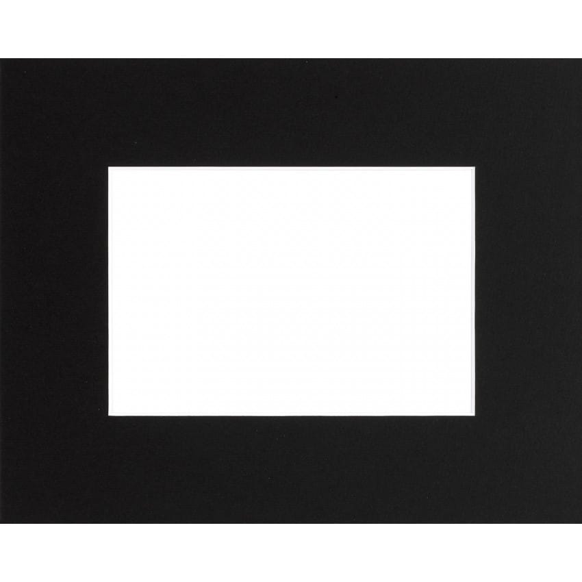 Passe partout BRIO - Format extérieur 40x50cm - Fenêtre 30x40cm - Noir
