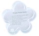 Boule à neige TECHNOTAPE Fleur - avec insertion photo - Paillettes argentées - Dim. 10x10cm