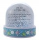 Boule à neige TECHNOTAPE Baby Blue - avec insertion photo - Paillettes bleues & blanches - Dim. 7x6,5cm