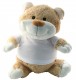 Peluche TECHNOTAPE "Ours" + T-shirt blanc 100% polyester - Certifiée conforme aux normes de sécurité européenne - Hauteur 50cm