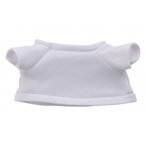 T-shirt peluche blanc pour peluche hauteur 21cm