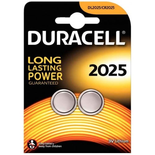 DURACELL - Pile lithium CR2025 3V Blister de 2 piles