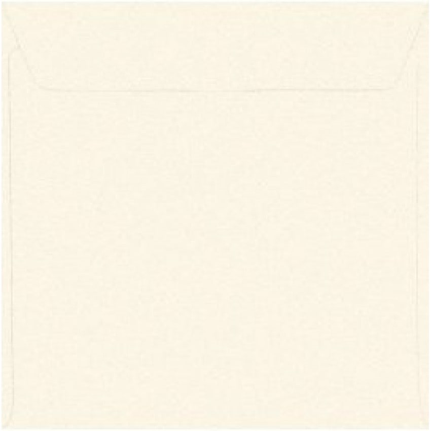 Enveloppe MB TECH blanche nacrée 14 x 14cm (Conseillée pour le Faire-part PFP017)