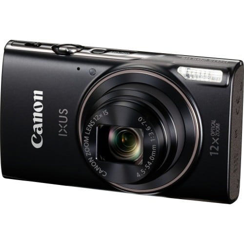 Appareil compact numérique CANON Ixus 285 HS (noir) 20,2Mpx - zoom 12x (25x300mm) écran 7,5cm - batterie et chargeur fournis