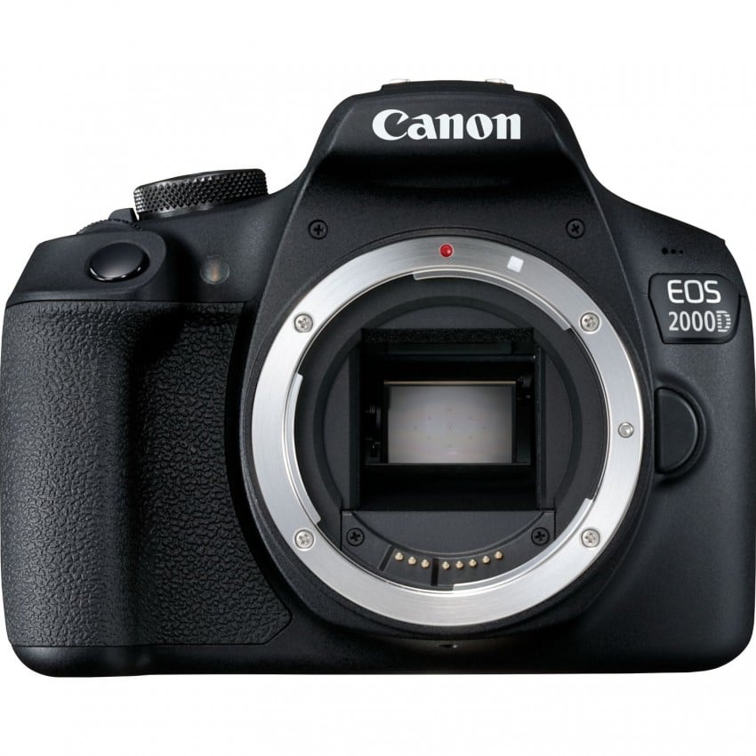 Appareil reflex numérique CANON EOS-2000D boitier nu APS-C 24,1Mpx - écran LCD 7,5cm vidéo Full HD 1080p Wi-Fi - NFC