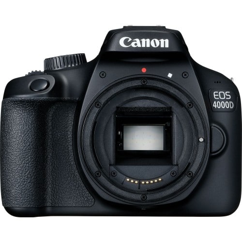 CANON - Appareil reflex numérique EOS-4000D boitier nu APS-C 18Mpx - écran LCD 6,8cm vidéo Full HD 1080p Wi-Fi - Bluetooth