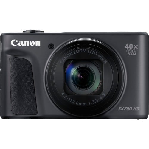 CANON - Appareil compact numérique Powershot SX730 HS (noir) 20,3Mpx - zoom 40x (24x960mm) écran inclinable 7,5cm - batterie et chargeur fournis