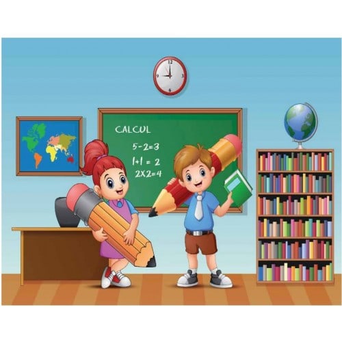 Chemise photo scolaire Collection Leçon du jour - Triptyque pour photos 13x18/18x24 + pochette Lot de 50