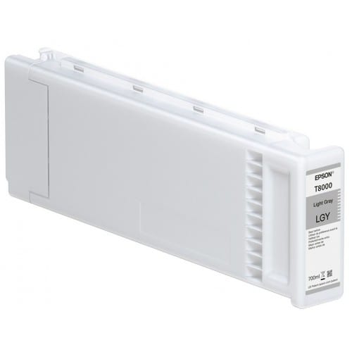 Cartouche d'encre traceur EPSON T8000 Pour imprimante SC-P10000 & SC-P20000 Light gris - 700ml