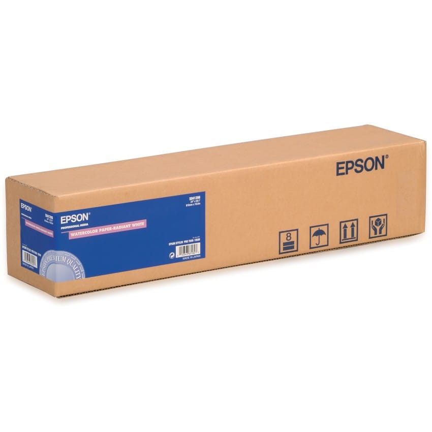 Papier jet d'encre EPSON Aquarelle extra blanc mat 190g - 24" (61cm) - 18m