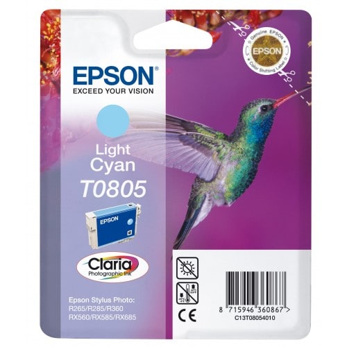 Cartouche d'encre EPSON T0805 Colibri - Cyan clair