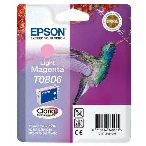 Cartouche d'encre EPSON T0806 Colibri - Magenta clair