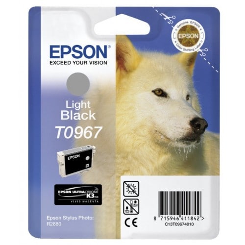 EPSON - Cartouche d'encre T0967 Loup - Gris