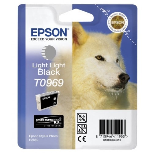 EPSON - Cartouche d'encre T0969 Loup - Gris clair