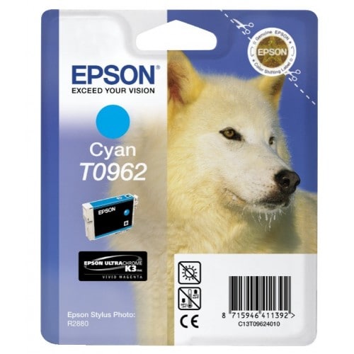 EPSON - Cartouche d'encre T0962 Loup - Cyan