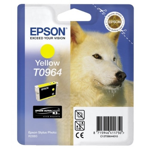 Cartouche d'encre EPSON T0964 Loup - Jaune