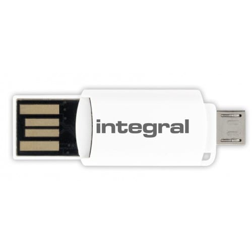 INTEGRAL - Adaptateur carte mémoire Adaptateur OTG + Micro SDHC/XC (micro USB/USB)