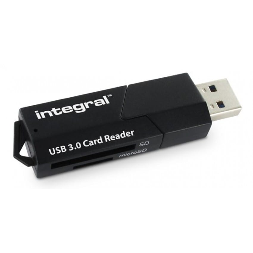 Lecteur carte mémoire INTEGRAL multi-cartes 2 slots supportant 6 formats USB 3.0