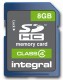 Carte mémoire SD INTEGRAL SDHC Class 4 - 8 Go