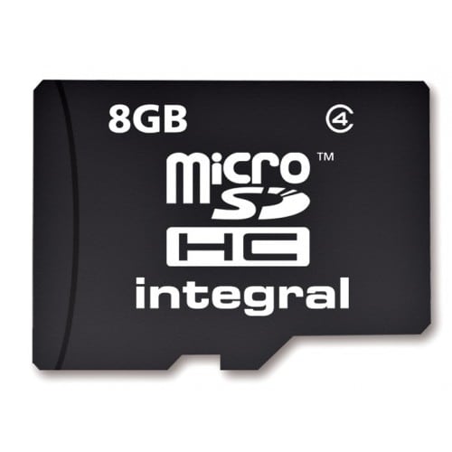 Carte mémoire SD micro INTEGRAL micro SDHC Classe 4 8 GB (sans adaptateur)
