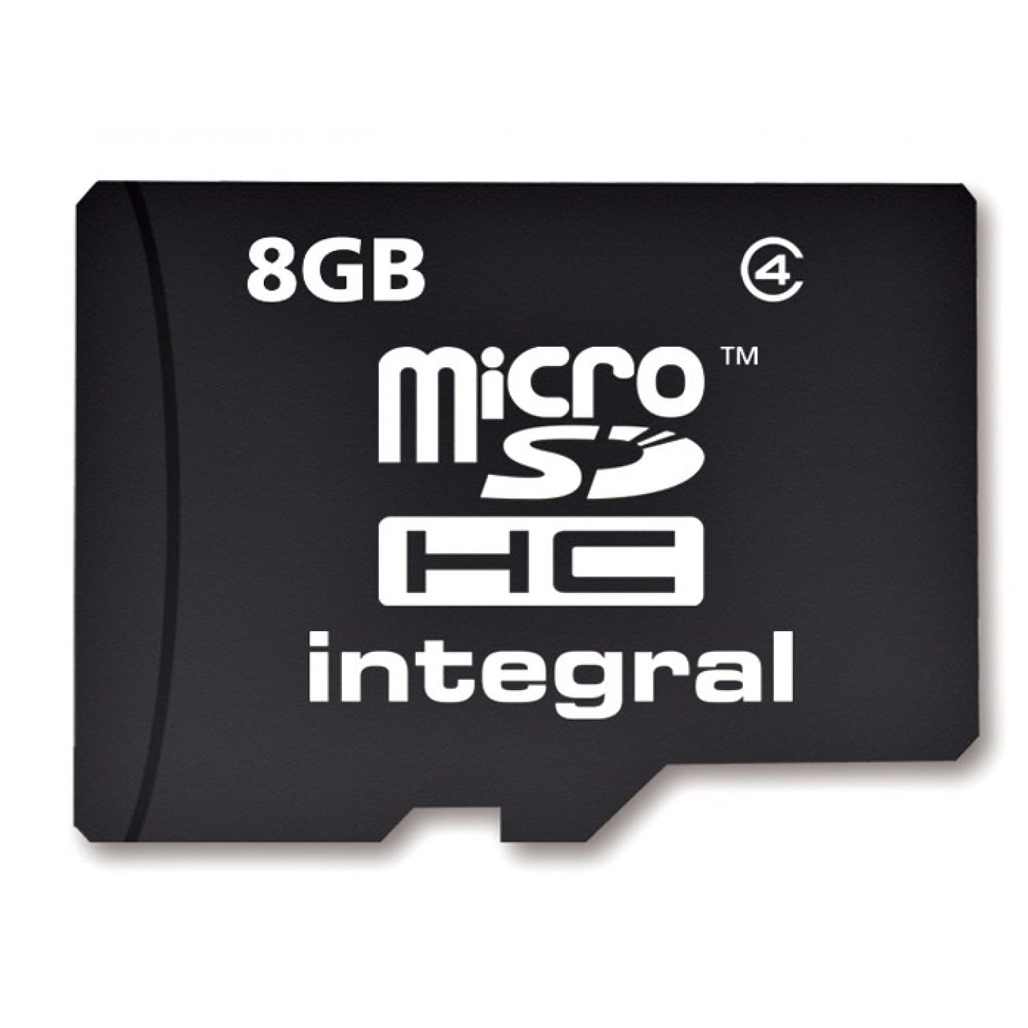 Carte mémoire SD micro INTEGRAL micro SDHC Classe 4 - 8 GB (sans adaptateur)