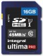 Carte mémoire SD INTEGRAL SDHC Classe 10 Ultima Pro Full HD (45Mo/s) 16 Go