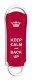 Clé USB 2.0 INTEGRAL Xpression "Keep Calm and Back Up" - 8 GB (Rouge)