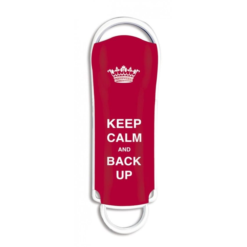 Clé USB 2.0 INTEGRAL Xpression "Keep Calm and Back Up" - 8 GB (Rouge)