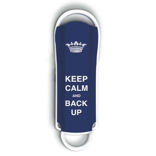 INTEGRAL - Clé USB 2.0 Xpression "Keep Calm and Back Up" - 8 GB (Bleue)