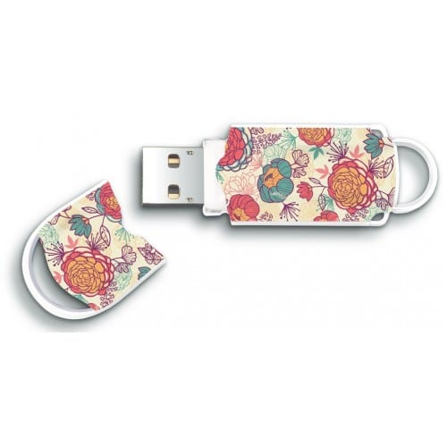 INTEGRAL - Clé USB 2.0 Xpression "Floral " - 8 GB
