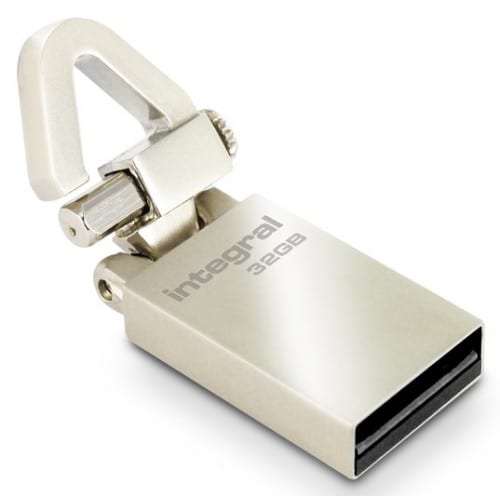 Clé USB 2.0 INTEGRAL Flash Drive Tag 32 GB (Acier)