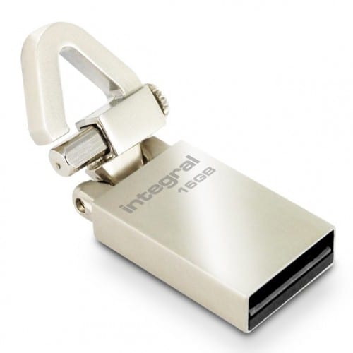 INTEGRAL - Clé USB 2.0 Flash Drive Tag 16 GB (Acier)