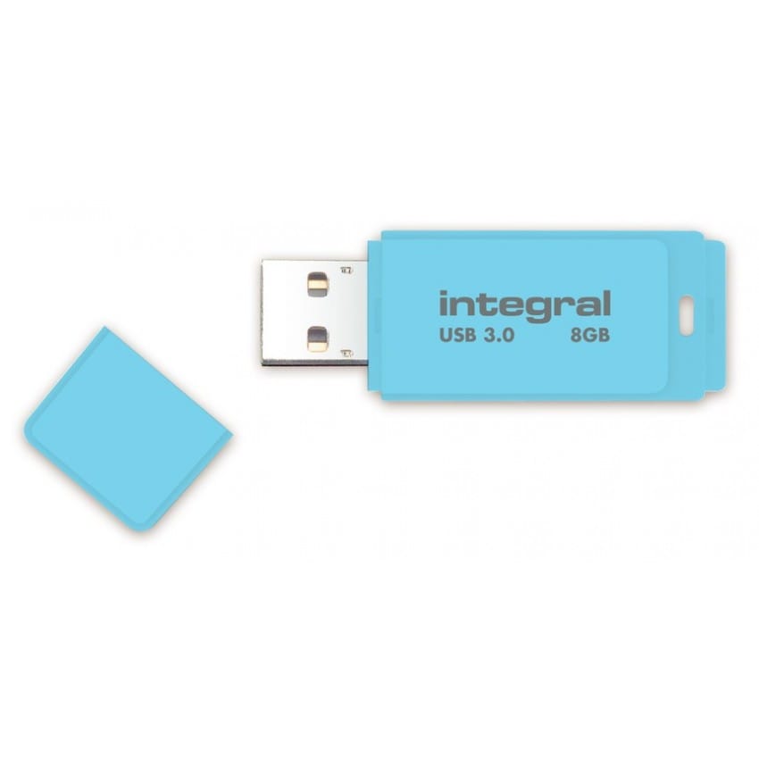 Clé USB 3.0 INTEGRAL Flash Drive Pastel 8 GB (Bleu)
